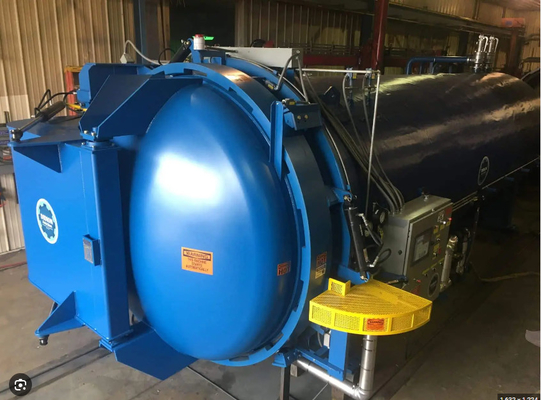 100-450 derajat Autoclave komposit untuk vulkanization karet Q345R/SS304 316 ASME