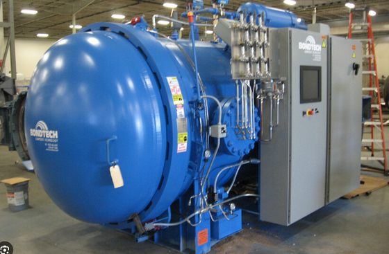 Q345R Komposit Autoclave Pengeringan Dengan SS304 316 Tangki Untuk Serat Karbon