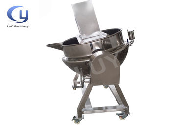 Rustless Steel Jacketed Steam Kettle 100L - 500L Dimensi yang disesuaikan