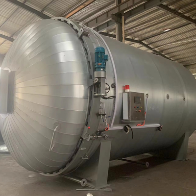 Mencegah kecelakaan keselamatan yang disebabkan oleh tekanan yang berlebihan Mobil Tube Heterosexual Autoclave Vulcanisasi Karet