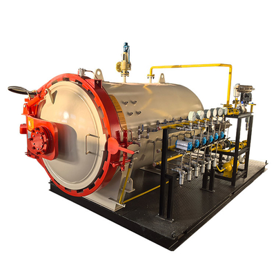 0.8MPa 600mm Diameter Touch Screen PLC Control Otoklav Komposit Kecil Industri Untuk Laboratorium