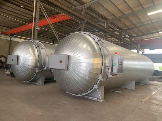 Sistem Interlock Keamanan Otoklav Lapangan Olahraga Kontrol Vakum Independen Produksi Otoklav Komposit Dengan Inti Mesin