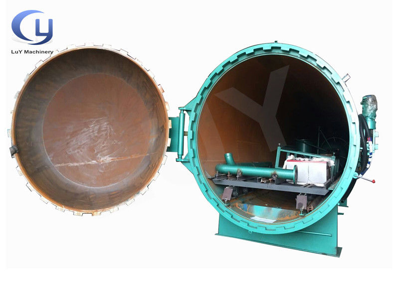 Otomatis Kontrol Tekanan tiang Pembuatan Pabrik Autoclave Kayu Tipe horizontal