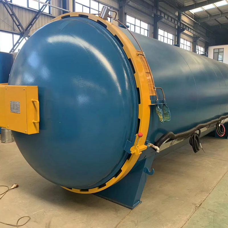 Rilis Tekanan Di Dalam Tangki Tambang Roller Vulkanization Tangki Karet Atletik Track Vulkanization Autoclave