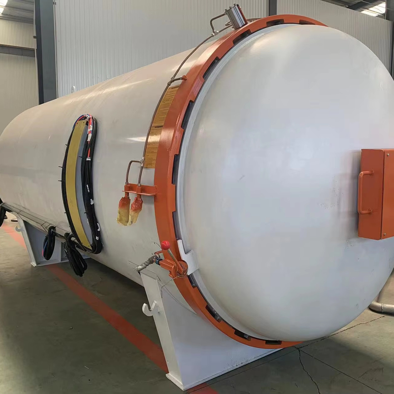 Ingatkan operator untuk menangani dengan cara yang tepat waktu Karet Roller Canister Karet dan Plastik Partikel Vulcanization Autoclave