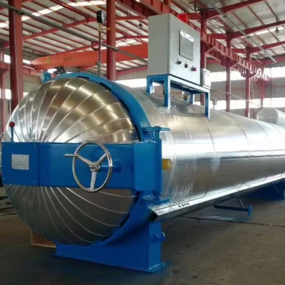 Mencegah kecelakaan keselamatan yang disebabkan oleh tekanan yang berlebihan Mobil Tube Heterosexual Autoclave Vulcanisasi Karet