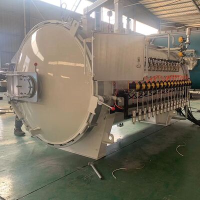 Pengoperasian sederhana Pemeliharaan Otoklav Pengeringan Suhu Tinggi Mesin untuk Produksi Produk Komposit Barang Olahraga Berkarat