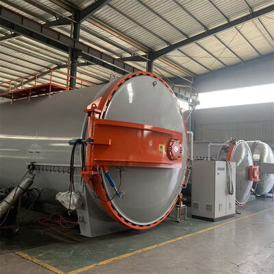 Autoclave industri bersertifikat CE yang digunakan dalam manufaktur aerospace Precision Temperature Pressure Control Vacuum Curing Composite